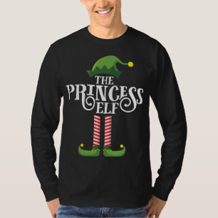Camiseta Navidades del grupo familiar Princess Cute Elf