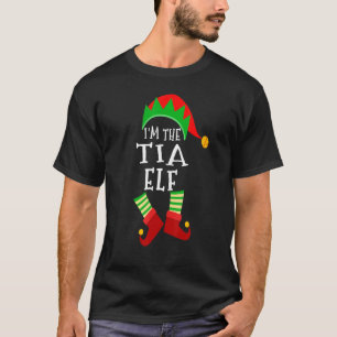 Camiseta Navidades del grupo familiar Tia Elf Matching Fies