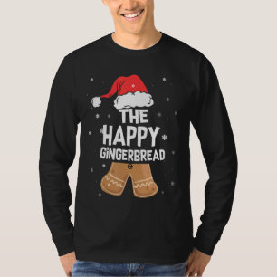 Camiseta Navidades del grupo feliz Gingerbread Family Matin