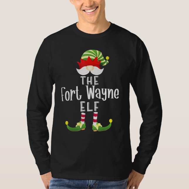 Camiseta Navidades del grupo Fort Wayne Elf Fiesta Pajama (Anverso)
