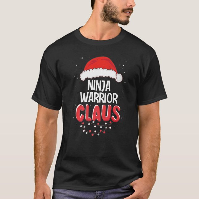 Camiseta Navidades del guerrero de Ninja Santa Claus coinci (Anverso)