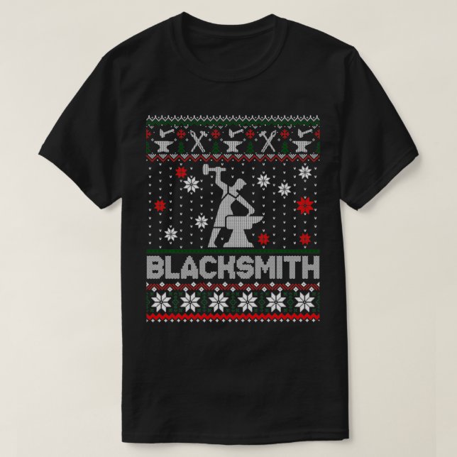 Camiseta Navidades del herrero que adoran a los enamorados  (Diseño del anverso)