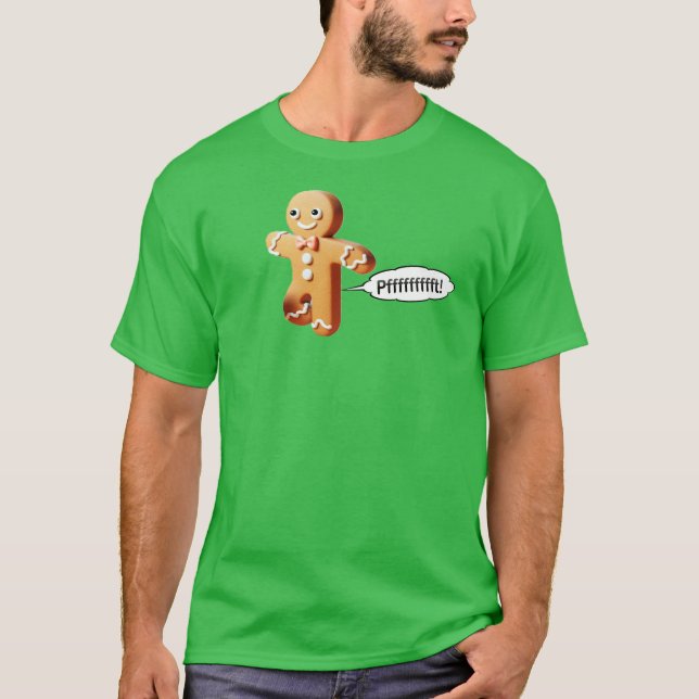 Camiseta Navidades del hombre de pan de jengibre (Anverso)