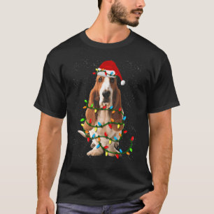 Camiseta Navidades del Hound Basset Funny Perro del Hound