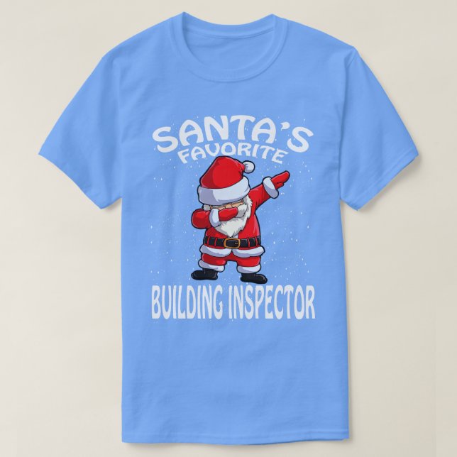 Camiseta Navidades del Inspector de Construcción Favorito d (Diseño del anverso)