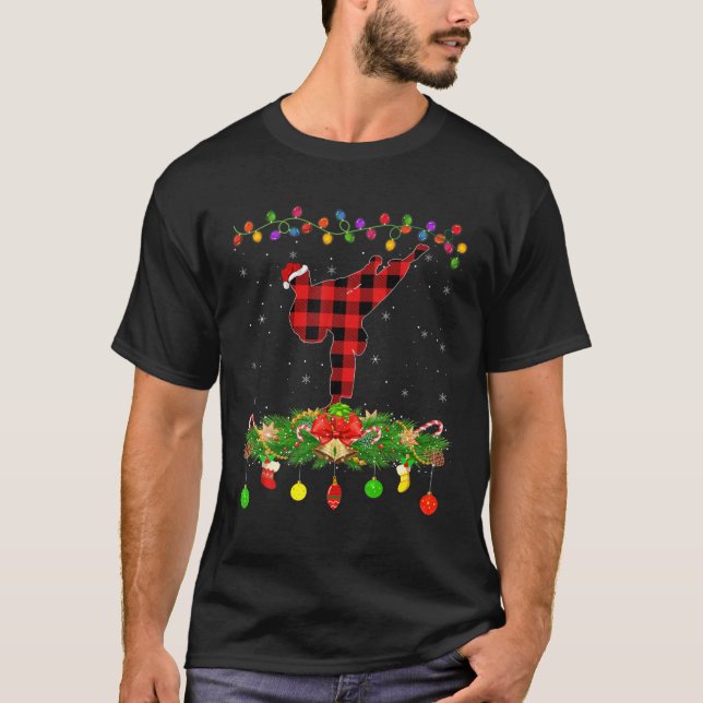 Camiseta Navidades del jugador de búfalo jugado en Taekwond (Anverso)