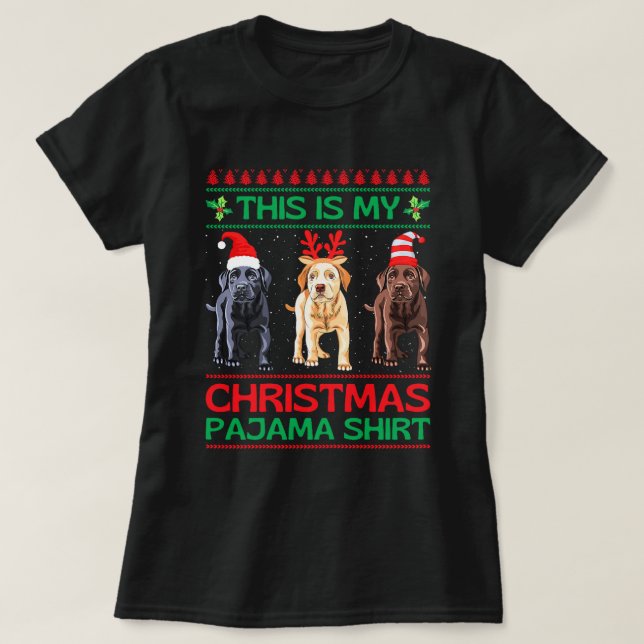 Camiseta Navidades del Laboratorio de Chocolate Amarillo La (Diseño del anverso)