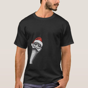Camiseta Navidades del lagarto Santa Hat Pajama Funny Croco