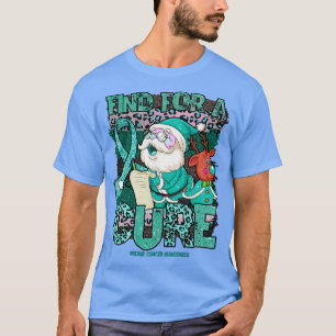 Camiseta Navidades del leopardo de la conciencia vulvar cur
