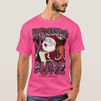 Camiseta Navidades del leopardo de las anemia falciforme