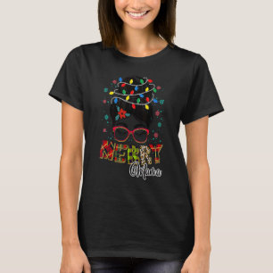 Camiseta Navidades del leopardo de las mareas merry Mama Re