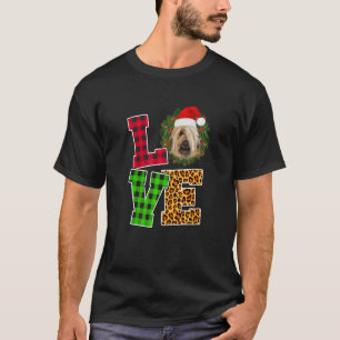 Camiseta Navidades del Leopardo de los enamorados Briard Sa