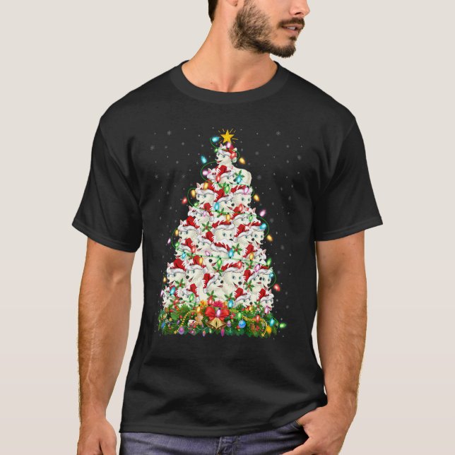 Camiseta Navidades del lobo ártico alumbran el Tr (Anverso)