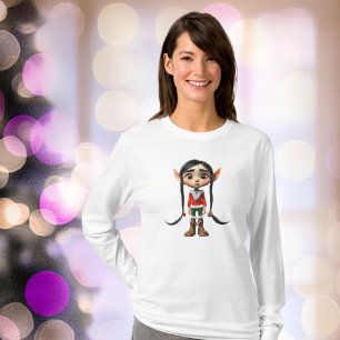 Camiseta Navidades del Manga Chicas Elf