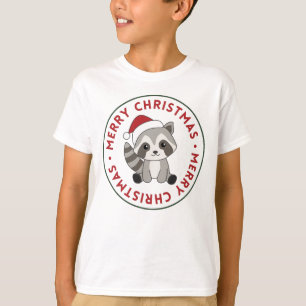Camiseta Navidades del mapache Nieve Raccoons de invierno