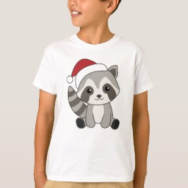 Camiseta Navidades del mapache Nieve Raccoons de invierno