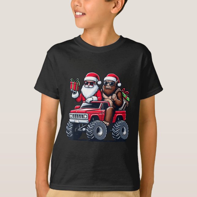 Camiseta Navidades del Monstruo de Monstruo de Santa Bigfoo (Anverso)