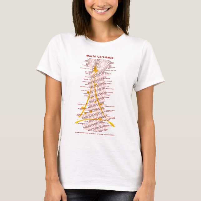 Camiseta Navidades del mundo (Anverso)