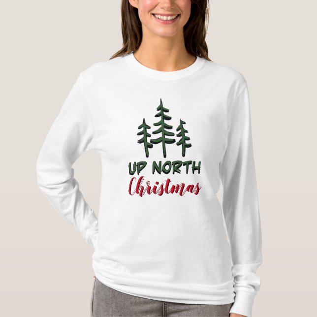 Camiseta Navidades del Norte | evergreens (Anverso)