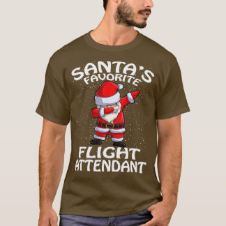 Camiseta Navidades del operador de vuelo favorito de Santas