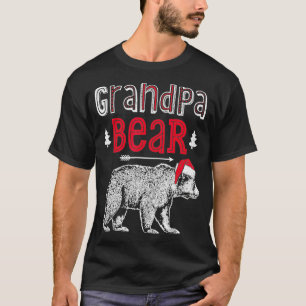 Camiseta Navidades del oso abuelo familia Santa
