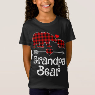 Camiseta Navidades del oso abuelo Pajama Mamáes de búfalo r