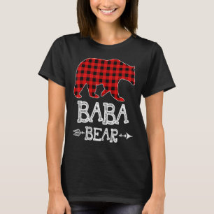 Camiseta Navidades del oso Baba Pajama Red Plaid Buffalo Fa