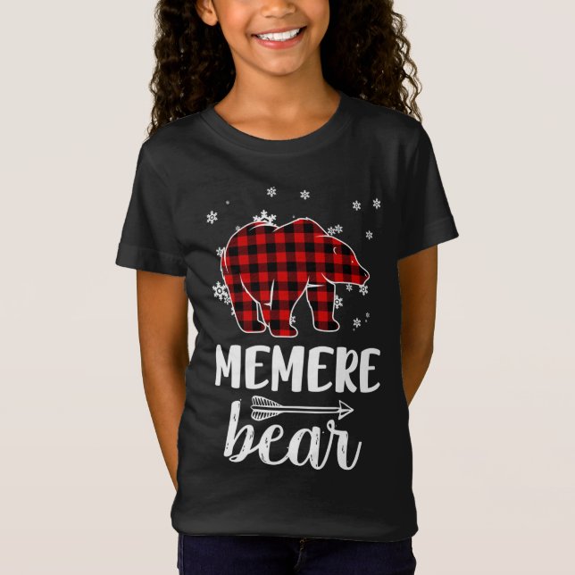 Camiseta Navidades del oso de la abuela Memere Pajama Red P (Anverso)