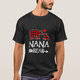 Camiseta Navidades del oso de la placa roja de Nana Pajama