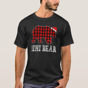 Camiseta Navidades del oso de la placa roja Nini Pajama coi