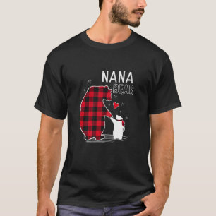 Camiseta Navidades del oso de Nana Pajama Mujeres Búfalo Ro