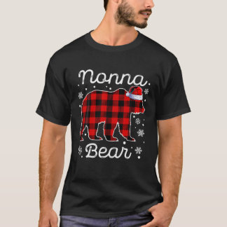 Camiseta Navidades del oso de nonna Pajamas Red Plaid Buffa