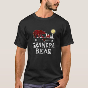 Camiseta Navidades del oso del abuelo Pajama Búfalo rojo