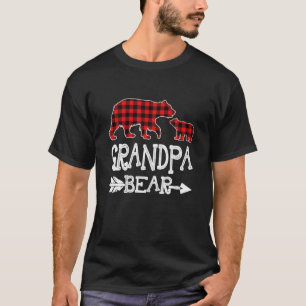 Camiseta Navidades del oso del abuelo Pajama Búfalo rojo