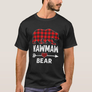 Camiseta Navidades del oso mawmaw Pajama Red Plaid Buffalo 