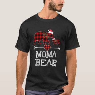 Camiseta Navidades del oso moma Pajama Red Plaid Buffalo Fa