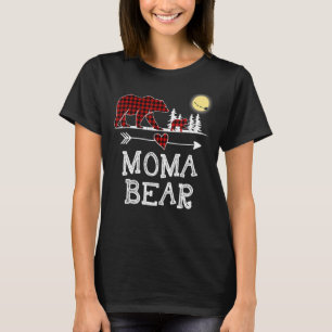 Camiseta Navidades del oso moma Pajama Red Plaid Buffalo pa