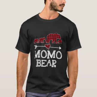 Camiseta Navidades del oso momo Pajama Red Plaid Buffalo Fa