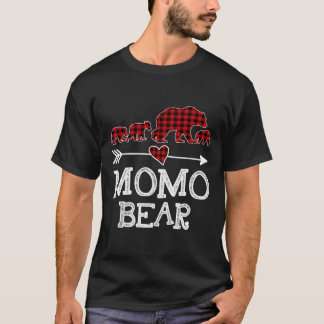 Camiseta Navidades del oso momo Pajama Red Plaid Buffalo Fa