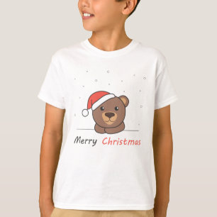 Camiseta Navidades del oso nievan a los animales de inviern