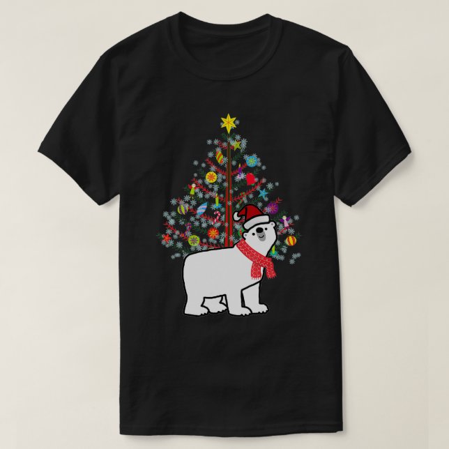 Camiseta Navidades del oso polar desatan a amantes de los a (Diseño del anverso)