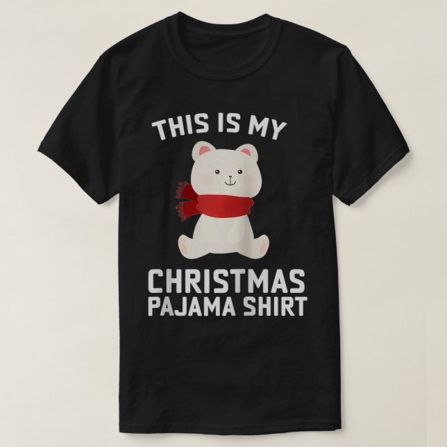 Camiseta Navidades del oso polar Pajama Santa Polar Lover (Diseño del anverso)