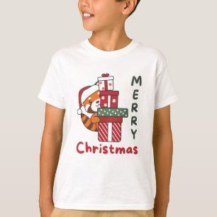 Camiseta Navidades del Panda Rojo dan Pandas Rojo de Invier