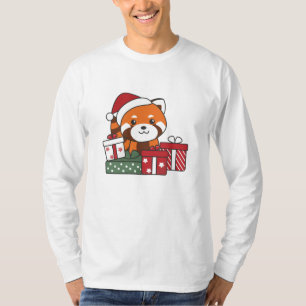 Camiseta Navidades del Panda Rojo dan Pandas Rojo de Invier