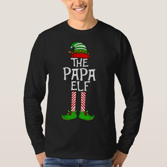 Camiseta Navidades del Papa Elf coincidiendo con el Costum  (Anverso)