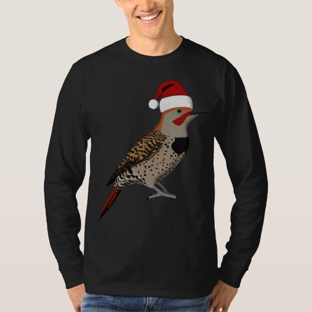 Camiseta Navidades del parpadeo del norte de Santa Claus Bi (Anverso)