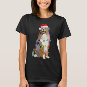 Camiseta Navidades del Pastor Australiano Aussi alumbran Na