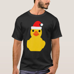 Camiseta Navidades del pato de goma Santa Hat Rubber Ducky