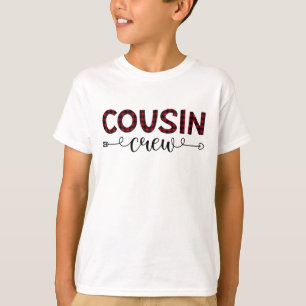 Camiseta Navidades del patrón de búfalo de la tripulació