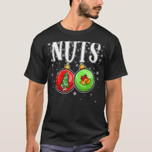 Camiseta Navidades del pecho nueces Pareja coincidente dive